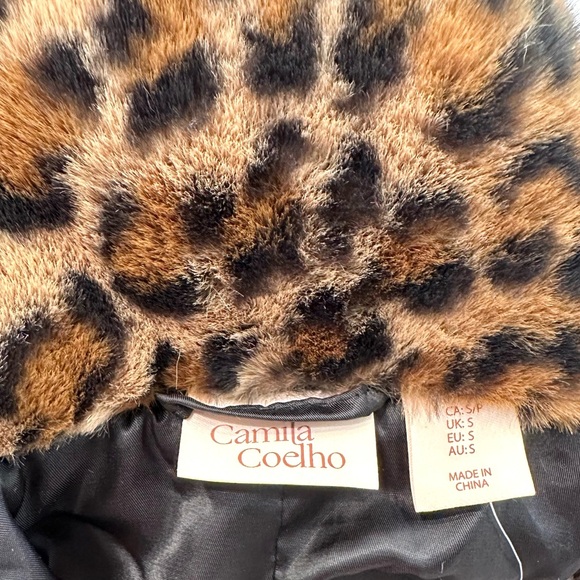 🦋Camila Coelho Leopard Print Short Coat l size-Small - Picture 5 of 6